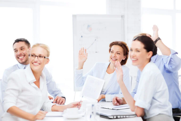 Groupe de professionnels en formation